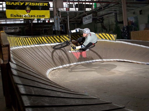 Railing a berm at Ray's